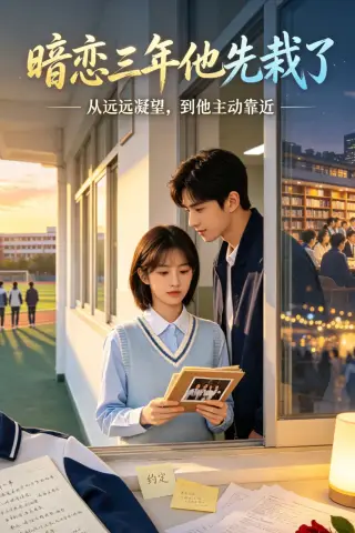 《暗恋三年他先栽了（80集）（夸克网盘）》短剧封面