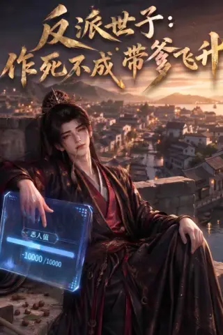 《反派世子：作死不成带爹飞升（70集）（夸克网盘）》短剧封面
