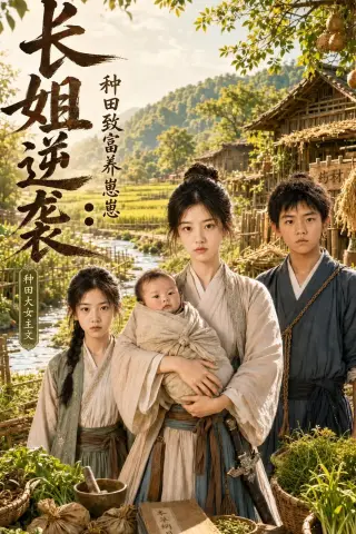 《长姐逆袭：种田致富养崽崽（90集）（夸克网盘）》短剧封面