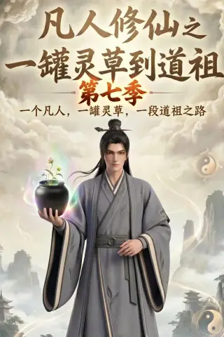 《凡人修仙之一罐灵草到道祖第七季（62集）（夸克网盘）》短剧封面