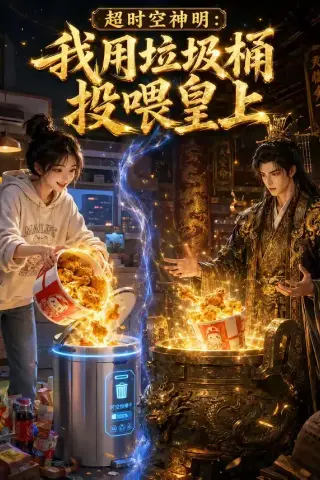 《超时空神明我用垃圾桶投喂皇上（61集）AI短剧 (2026)》短剧封面