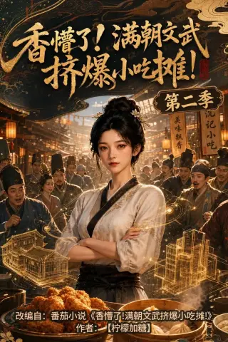 《香懵了!满朝文武挤爆小吃摊!第二季（41集）（夸克网盘）》短剧封面