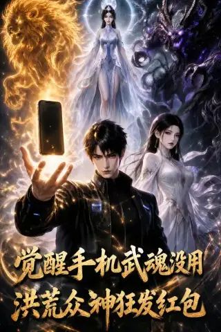 《觉醒手机武魂没用，洪荒众神狂发红包（61集）》短剧封面