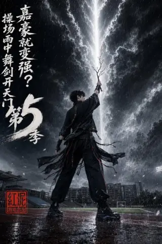 《嘉豪就变强？操场雨中舞剑开天门第5季（99集）（夸克网盘）》短剧封面
