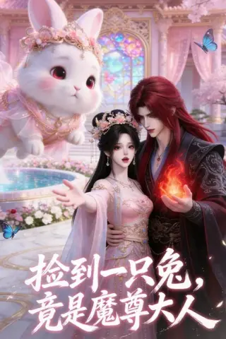《捡到一只兔，竟是魔尊大人（52集）（百度网盘）》短剧封面