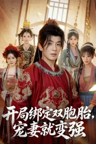 《开局绑定双胞胎，宠妻就变强（72集）吴逸迦&王煎妮&杨伟峰（夸克网盘）》短剧封面
