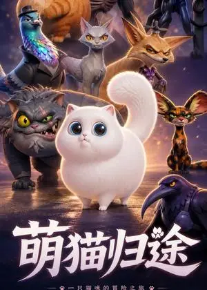 《萌猫归途（51集）动漫（夸克网盘）》短剧封面