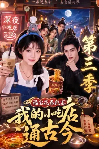 《福宝花卷致富：我的小吃店通古今第三季（245集）（夸克网盘）》短剧封面