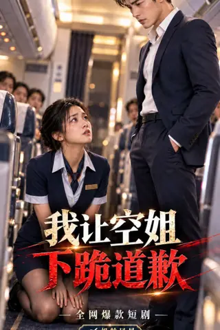 《AI擦边短剧：我让空姐下跪道歉（迅雷网盘）》短剧封面