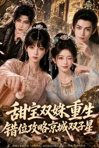 《甜宝双妹重生，错位攻略京城双子星（104集）（夸克网盘）》短剧封面