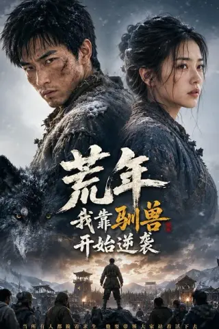 《荒年：我靠驯兽开始逆袭（50集）AI短剧（百度网盘）》短剧封面