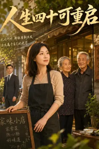 《人生四十可重启（54集）AI短剧（夸克网盘）》短剧封面