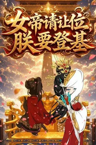 《女帝请让位，朕要登基（14集）动漫（百度网盘）》短剧封面
