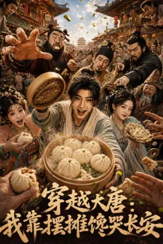 《穿越大唐，我靠摆摊馋哭长安（76集）AI短剧 (2026)》短剧封面