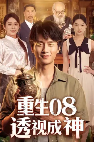 《重生08透视成神（99集）陈雷雷＆田念＆江路祺（夸克网盘）》短剧封面
