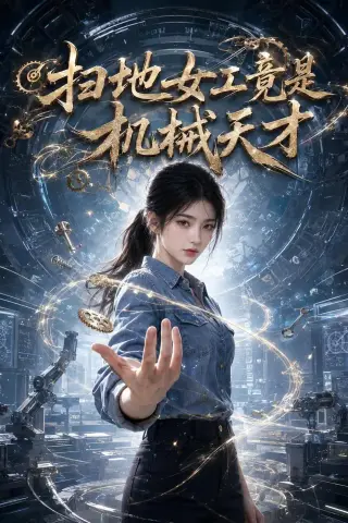 《扫地女工竟是机械天才（71集）AI短剧（夸克网盘）》短剧封面