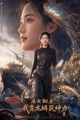《渔女翻身：我靠龙鳞获神力（115集）AI短剧（夸克网盘）》短剧封面