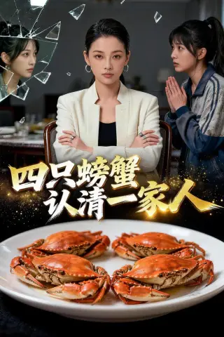 《四只螃蟹认清一家人（45集）AI短剧（夸克网盘）》短剧封面
