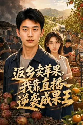 《返乡卖苹果，我靠直播逆袭成果王（59集）（百度网盘）》短剧封面