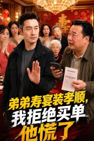 《弟弟寿宴装孝顺，我拒绝买单他慌了（62集）AI短剧 (2026)》短剧封面