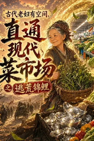 《古代老妇有空间，直通现代菜市场之逃荒锦鲤（66集）动漫（夸克网盘）》短剧封面