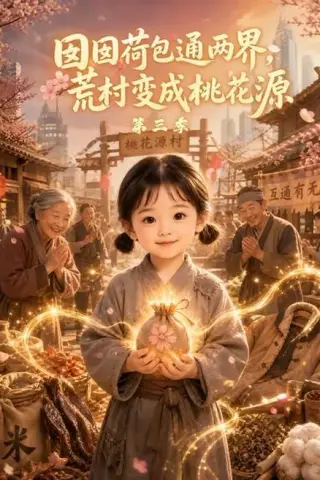 《囡囡荷包通两界，荒村变成桃花源第三季（82集）（夸克网盘）》短剧封面