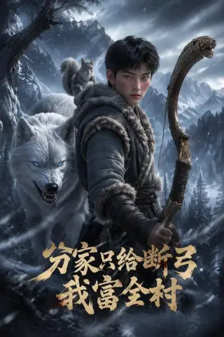 《分家只给断弓，我富全村（54集） AI短剧（夸克网盘）》短剧封面
