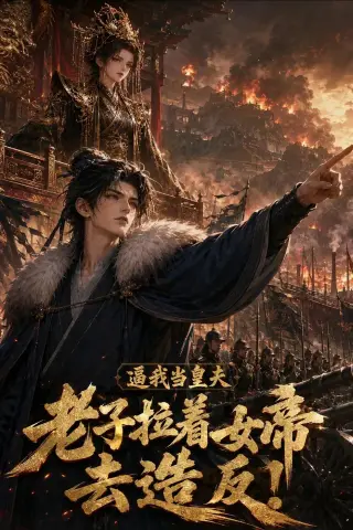 《逼我当皇夫老子拉着女帝去造反!（44集）（夸克网盘）》短剧封面