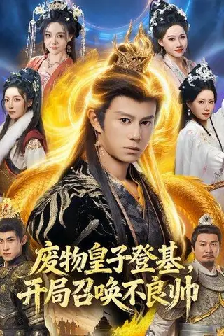 《废物皇子登基，开局召唤不良帅（80集）李浠雯&董劭辉（百度网盘）》短剧封面