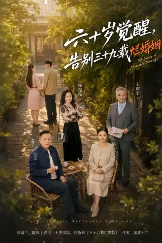 《六十岁觉醒，告别三十九载烂婚姻（83集）王晨＆盛洋＆雍青青（夸克网盘）》短剧封面