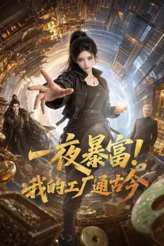 《一夜暴富！我的工厂通古今（88集）（夸克网盘）》短剧封面