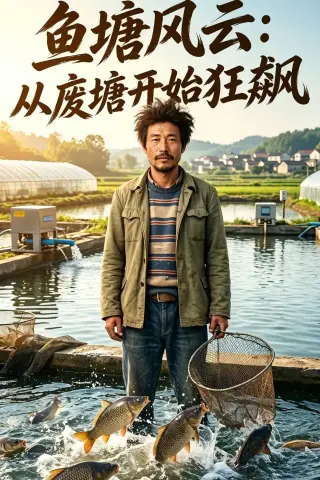 《鱼塘风云：从废塘开始狂飙（71集）AI短剧（夸克网盘）》短剧封面