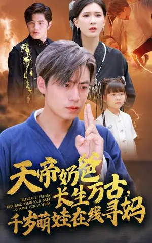 《天帝奶爸长生万古，千岁萌娃在线寻妈（52集）杨洁（夸克网盘）》短剧封面