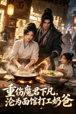 《重伤魔君下凡，沦为面馆打工奶爸（38集）（夸克网盘）》短剧封面