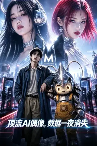 《顶流AI偶像，数据一夜消失（24集）AI短剧 (2026)》短剧封面
