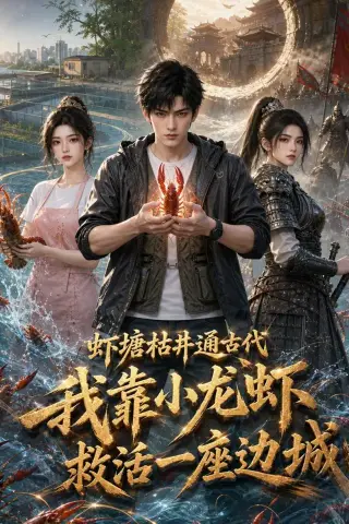 《虾塘枯井通古代，我靠小龙虾救活一座边城（62集）AI短剧（夸克网盘）》短剧封面
