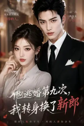 《他逃婚第九次，我转身换了新郎（48集）（夸克网盘）》短剧封面