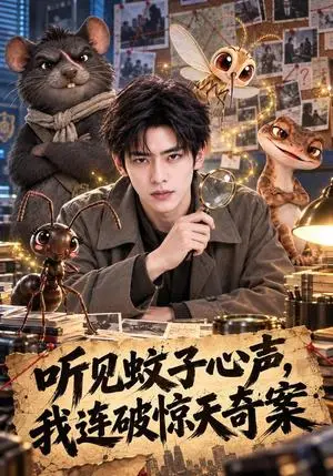《听见蚊子心声，我连破惊天奇案（67集）AI短剧（夸克网盘）》短剧封面