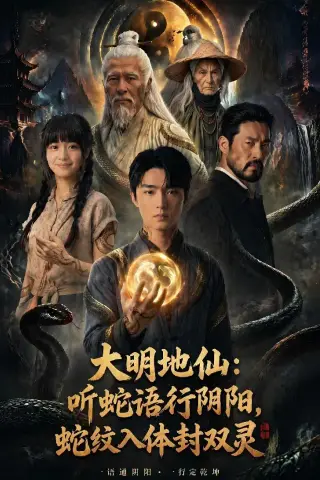 《大明地仙：听蛇语行阴阳，蛇纹入体封双灵（71集）（夸克网盘）》短剧封面