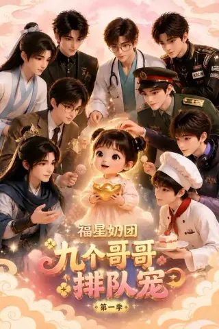 《福星奶团，九个哥哥排队宠第一季（101集）（夸克网盘）》短剧封面