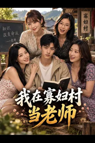 《AI擦边短剧：我在寡妇村当老师（迅雷网盘）》短剧封面