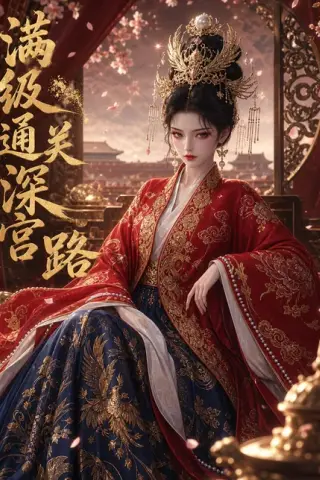 《满级通关深宫路（92集）（百度网盘）》短剧封面