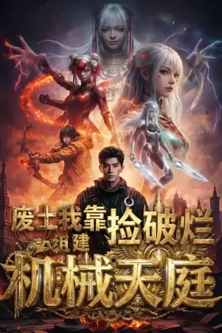 《废土我靠捡破烂组建机械天庭（64集）（夸克网盘）》短剧封面