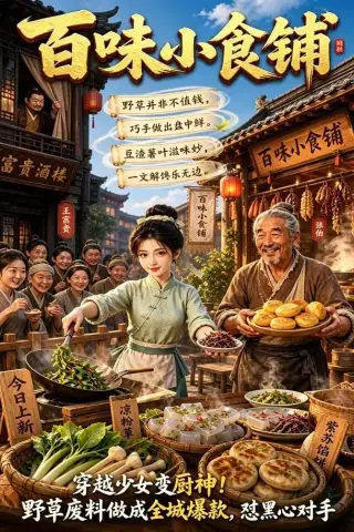 《百味小食铺（32集）动漫（夸克网盘）》短剧封面