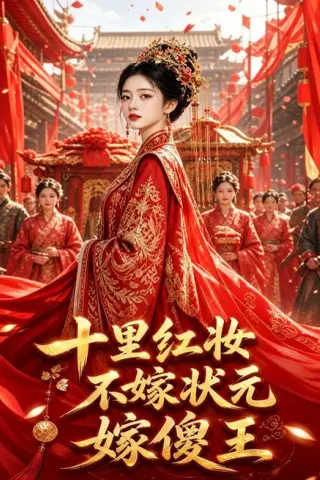 《十里红妆不嫁状元嫁傻王（103集）AI短剧（夸克网盘）》短剧封面
