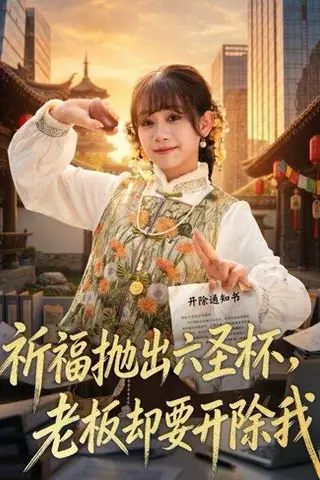 《祈福抛出六圣杯,老板却要开除我(61集)冯思源&胡嘉倪(百度网盘)》短剧封面