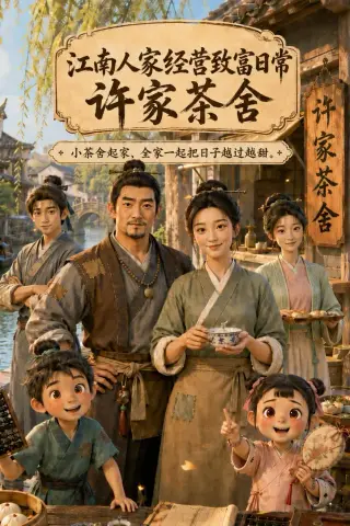 《江南人家经营致富日常：许家茶舍（74集）（夸克网盘）》短剧封面