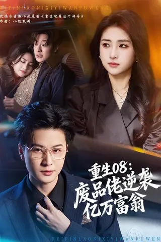 《重生08：废品佬逆袭亿万富翁（80集）罗潜宇&美佳（百度网盘）》短剧封面