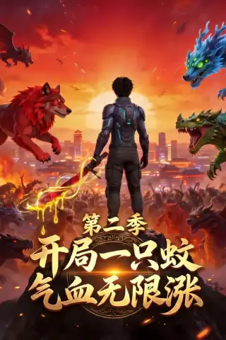 《开局一只蚊，气血无限涨第二季（60集）（夸克网盘）》短剧封面