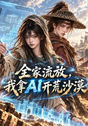 《全家流放，我拿AI开荒沙漠（70集）（夸克网盘）》短剧封面
